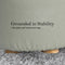 La Bella Grey Fabric Ottoman Round Wooden Leg Foot Stool
