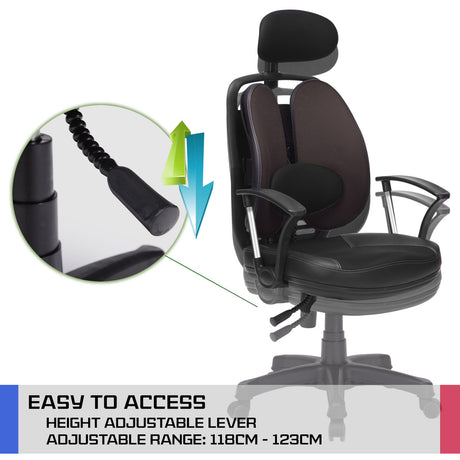 Korean Grey Office Chair Ergonomic SUPERB