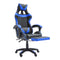 La Bella Blue Gaming Office Chair Epic Ergonomic Racing Footrest
