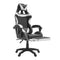 La Bella White Gaming Office Chair Epic Ergonomic Racing Footrest