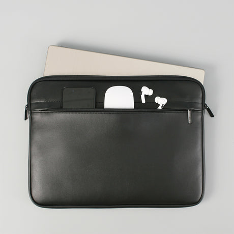 ST'9 XL size 15.6/16 inch Black Laptop Sleeve Padded Travel Carry Case Bag ERATO