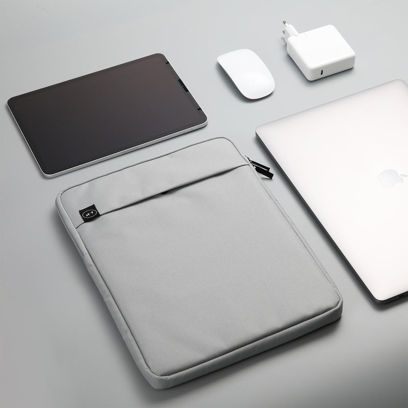 ST'9 M size 13 inch Grey Laptop Sleeve Padded Travel Carry Case Bag LUKE