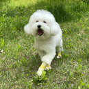 Daeng Daeng Shoes 28pc L Yellow Dog Shoes Waterproof Disposable Boots Anti-Slip Socks