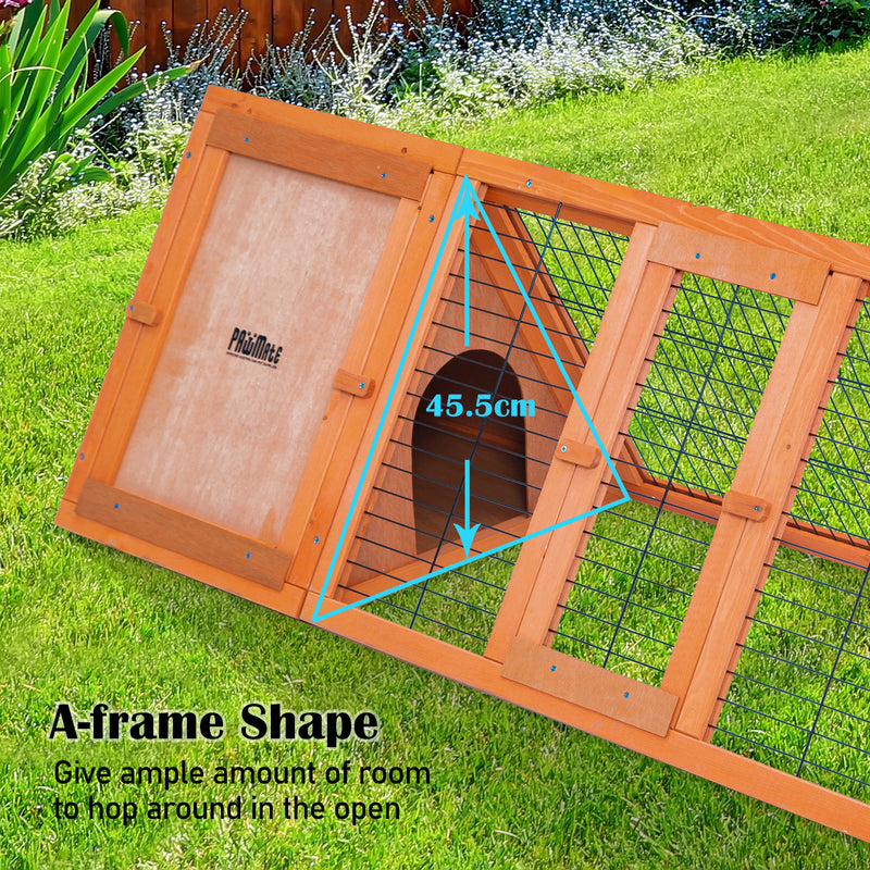 Paw Mate 118 x 50 x 45cm Rabbit Hutch Chicken Coop Triangle Cage Run