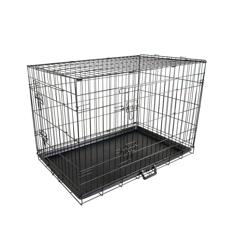 Paw Mate Wire Dog Cage Foldable Crate Kennel 36in with Tray
