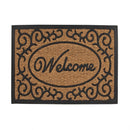 2 x Doormat for Front Door Entryway Outdoor Mat Coir Rubber Welcome