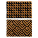 2 x Doormat for Front Door Entryway Cursive Natural Coconut Coir Floor mat Outdoor