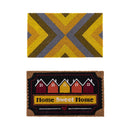 2 x Doormat for Front Door Entryway Cursive Natural Coconut Coir Floor mat Outdoor 45x75cm