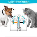 8 x Pet Dog Cat Fountain Filter Replacement Activated Carbon Ion Exchange Resin Triple Filtration System Automatic Water Dispenser Compatible