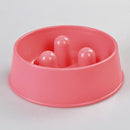 1 x XL Pet Anti Gulp Feeder Bowl Dog Cat Puppy slow food Interactive Dish Pink