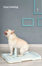 Large Portable Dog Potty Training Tray Pet Puppy Toilet Trays Loo Pad Mat Blue
