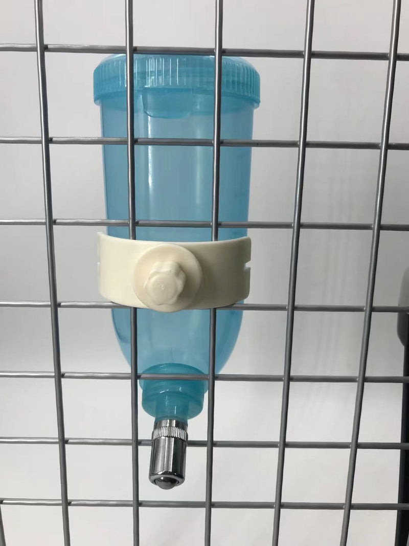 500ml Dog Cat Hamster Rabbit Water Bottle Hanging Drinking Dispenser Feeder Blue