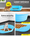 Pet Bed Small Plastic Dog Bedding Sleeping Resting Washable Basket Blue