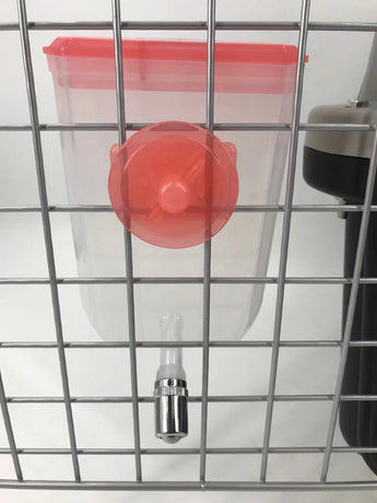 Pet Hanging Water Bottle No Drip Water Dispenser Rabbit Dog Cat Drinking Bottle-Pink