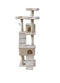 170cm Cat Scratching Post Tree Post House Tower with Ladder Furniture Beige