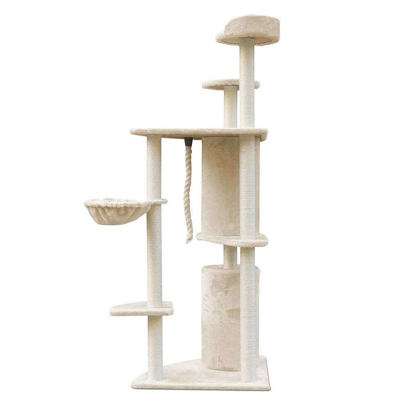 170cm XL Multi Level Cat Scratching Post Tree Post House Tower-Beige