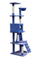 193cm Cat Scratching Tree Post Sisal Pole Scratching Post Scratcher Tower Condo Blue