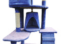 193cm Cat Scratching Tree Post Sisal Pole Scratching Post Scratcher Tower Condo Blue