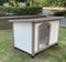 M Timber Pet Dog Kennel House Puppy Wooden Timber Cabin With Stripe