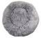 Medium Round Calming Plush Cat Dog Bed Comfy Puppy Fluffy Bedding Little Grey