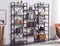 Industrial Vintage Shelf Bookshelf, Wood and Metal Bookcase Furniture for Home & Office
