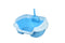 Small Portable Cat Rabbit Toilet Litter Box Tray with Scoop Blue