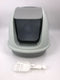 XL Portable Hooded Cat Toilet Litter Box Tray House w Charcoal Filter and Scoop