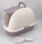 XL Portable Hooded Cat Toilet Litter Box Tray House w Charcoal Filter and Scoop