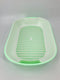 Large Portable Cat Toilet Litter Box Tray with Scoop and Grid Tray Green