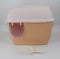 XL Portable Hooded Cat Toilet Litter Box Tray House with Handle and Scoop Brown