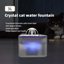 3L Automatic Electric Pet Water Fountain Dog Cat Stainless Steel Feeder Bowl Dispenser Grey