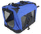 YES4PETS Medium Portable Foldable Dog Cat Rabbit Soft Crate Carrier-Blue
