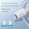 UGREEN TypeC to Lightning M/M Cable Rubber Shell 1m White 10493