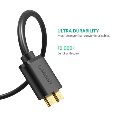 UGREEN USB 3.0 A Male to Micro USB 3.0 Male Cable 2m (Black) 10843