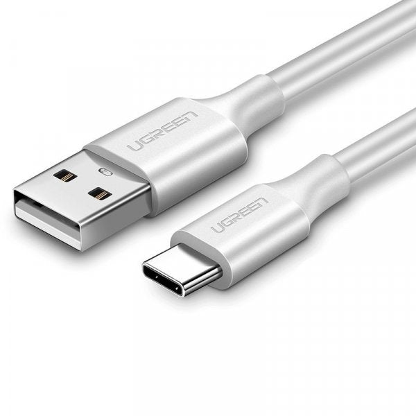 UGREEN 60121 USB 2.0 Type-A to Type-C Male Nickel Plated Cable 1M (White)