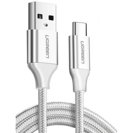 UGREEN 60409 USB-A to USB-C Charging Cable 3M (Silver White)