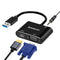 Simplecom DA316A USB to HDMI + VGA Video Card Adapter with 3.5mm Audio