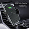 C366: Automatic Clamping Wireless Car Charger,with backlight