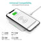 CHOETECH T511-S Qi Certified 10W/7.5W Fast Wireless Charger Pad (White)