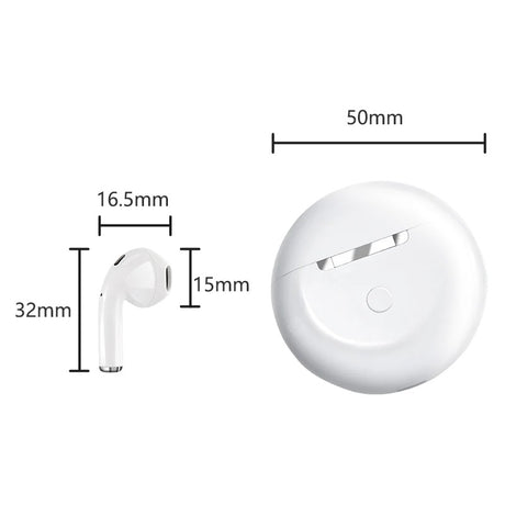 Kivee TW59 Bluetooth 5.0 Wireless Earphone White