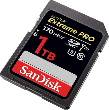 SanDisk SDSDXXY-1T00-GN4IN Extreme Pro UHS-I SDXC Memory Card, 1TB, 170MBS/V30
