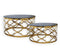 Atlantis Stainless Steel Coffee Table - Gold (Set of 4)