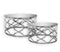 Atlantis Stainless Steel Coffee Table - Silver (Set of 4)