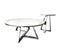 Nelly Coffee Table - White on Silver - 95cm/45cm