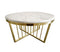 Serena Coffee Table - Marble - 95cm Gold