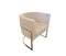 Tub Dining Chair - Beige with Gold
