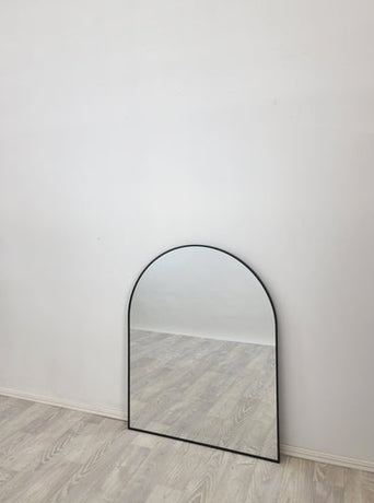 Black Metal Arch Mirror -  Small 80cm x 100cm