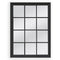 Window Style Mirror - Black Rectangle 95cm x 130cm