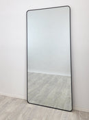 Black Metal Rectangle Mirror - X-Large 100cm x 200cm