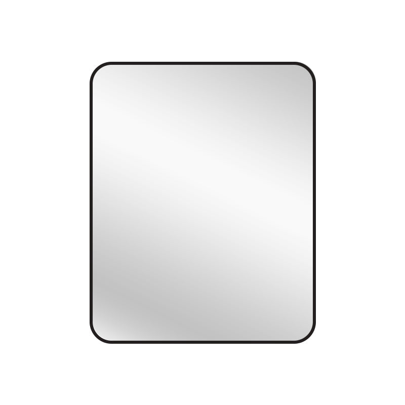 Black Metal Rectangle Mirror - Small 80cm x 100cm